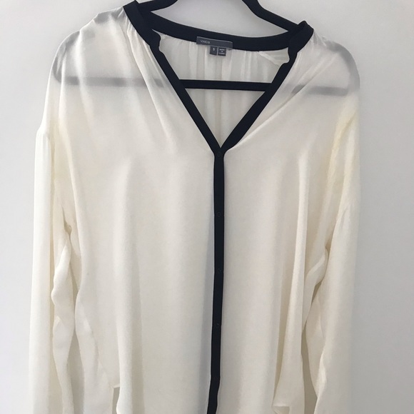 Vince button down silk blouse - Picture 1 of 6